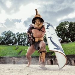 Gladiator im Amphitheater