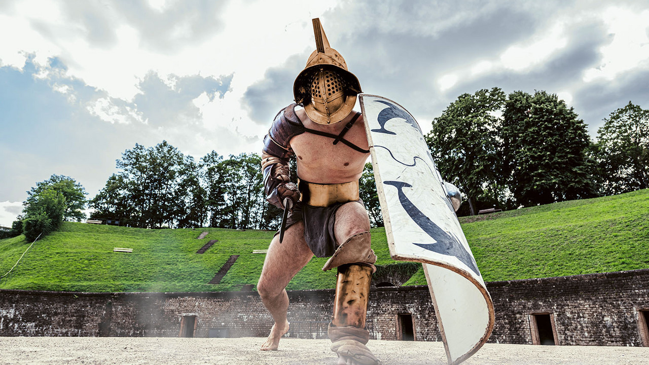 Gladiator im Amphitheater Trier