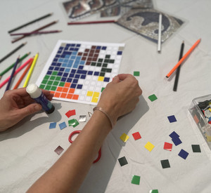 Mosaik aus Papier